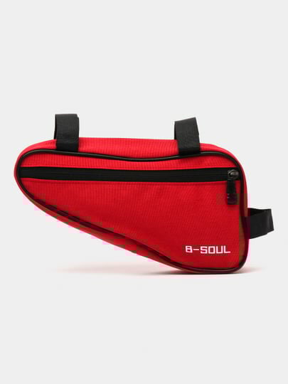 фото Велосумка, сумка на раму велоспеда, сумка велосипедная B-SOUL (26х14х6 см ) черная