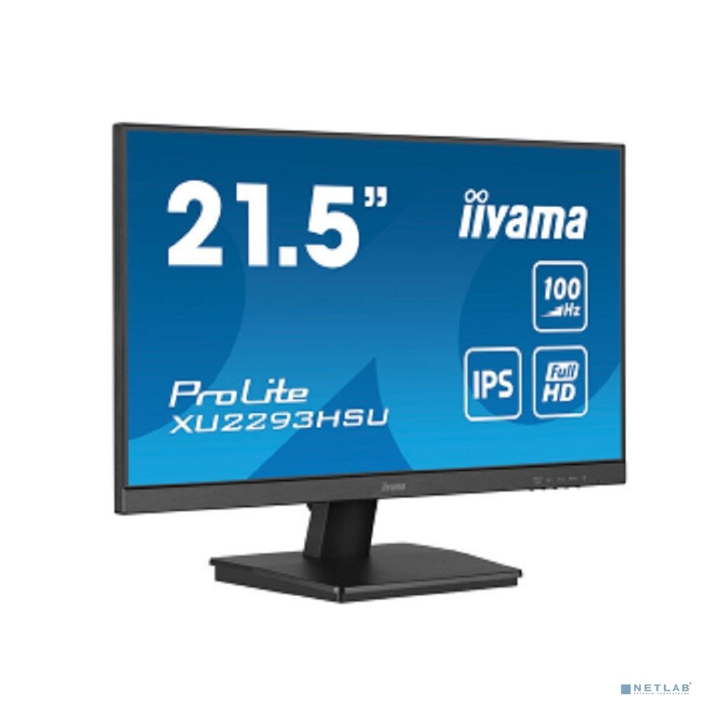 IIYAMA Монитор LCD IIYAMA 21.5" XU2293HSU-B6 IPS 1920x1080 100Hz 250cd HDMI DisplayPort USB M/M чёрный