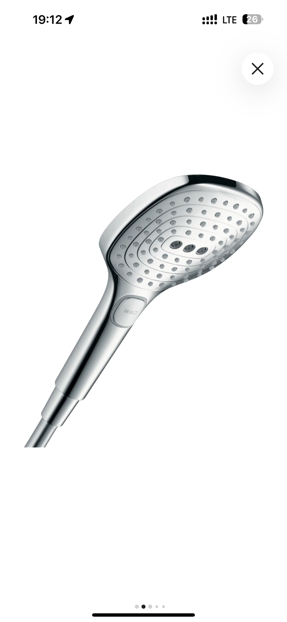 Ручной душ Hansgrohe "Raindance Select E120" с 3-мя форсунками, хром