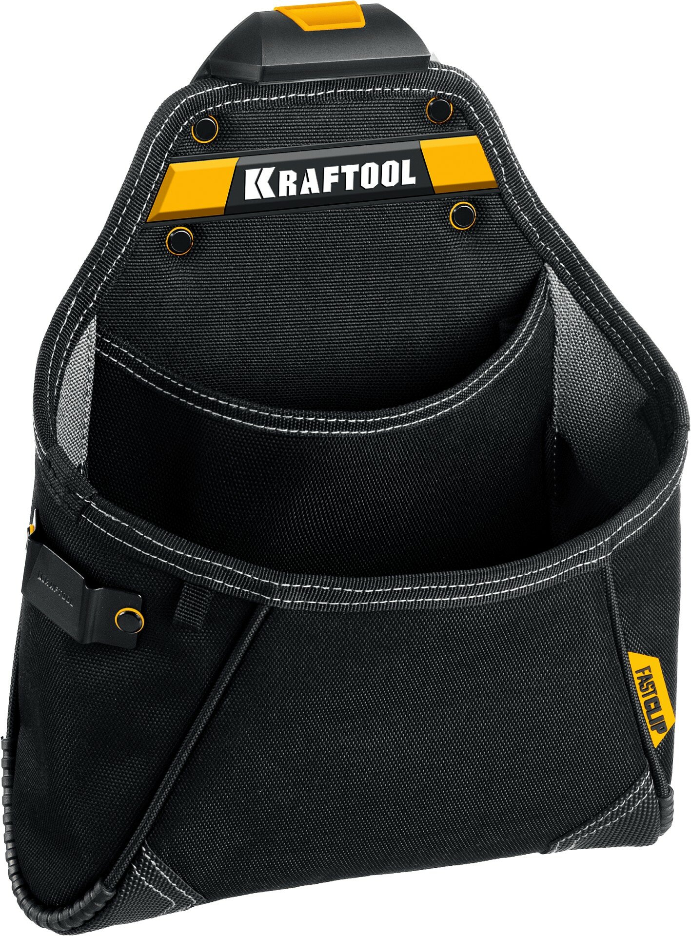 KRAFTOOL KP-12 с быстросъёмным креплением FastClip, 12 карманов и петель, 260 х 340 мм, поясная сумка (38774)