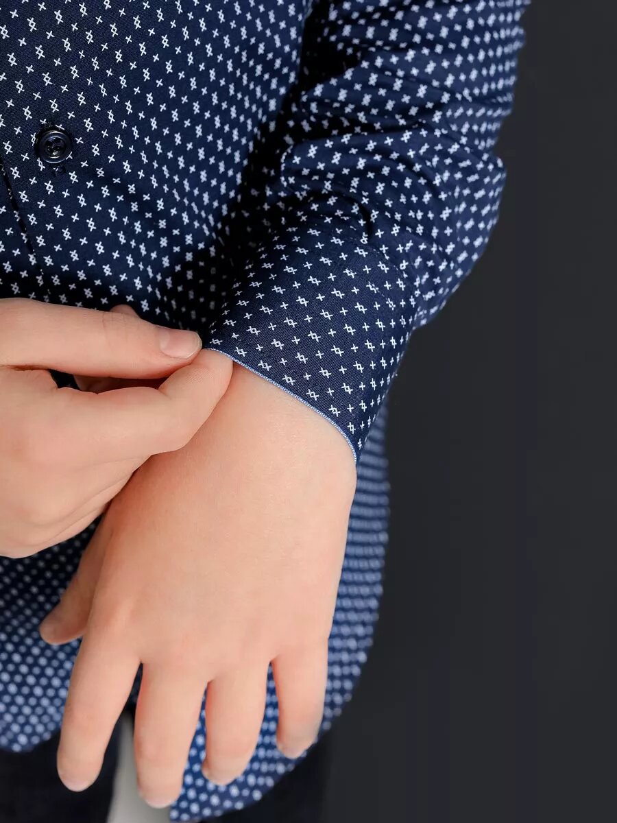 Школьная рубашка JACK JOY, размер 16 лет, синий — фото 1