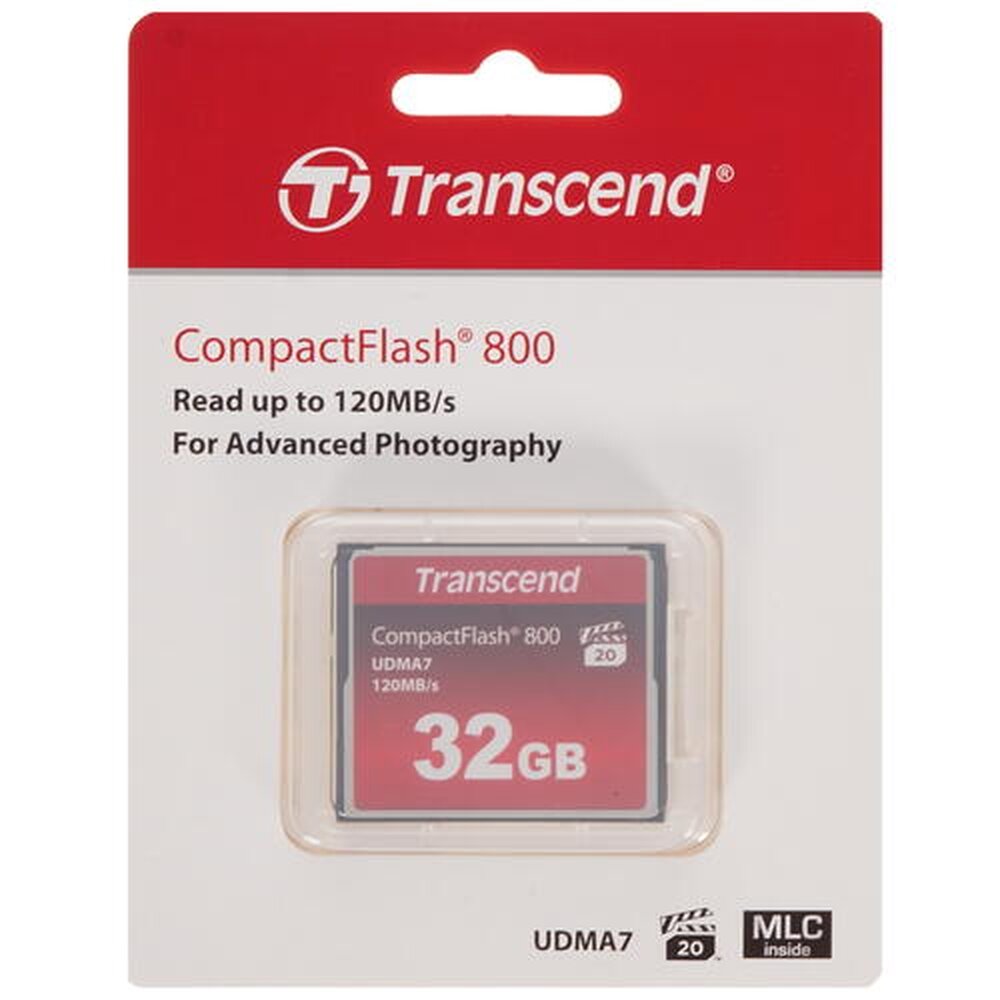 Карта памяти Transcend CF 32Gb 800X (TS32GCF800) - фото №18