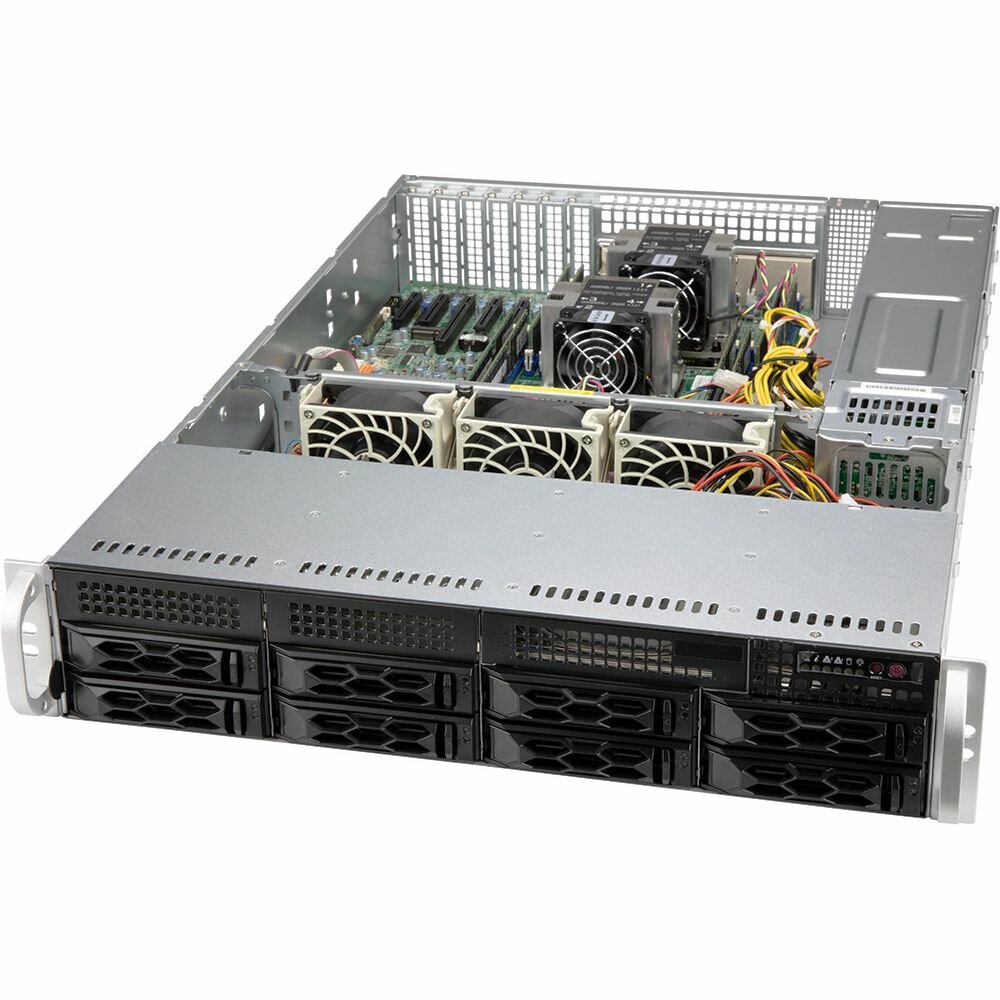 Шасси серверное Supermicro SuperChassis 2U (OEM)LA25TQC-R609LP/ no HDD(8)LFF/ optional LFF(2)+SFF(2)/ 7xLP/ 2x600W Platinum(12" x 13", 13.68" x 13", 12" x 10")E-ATX, ATX/ Backplane 8xSATA3/SAS3 (CSE-L