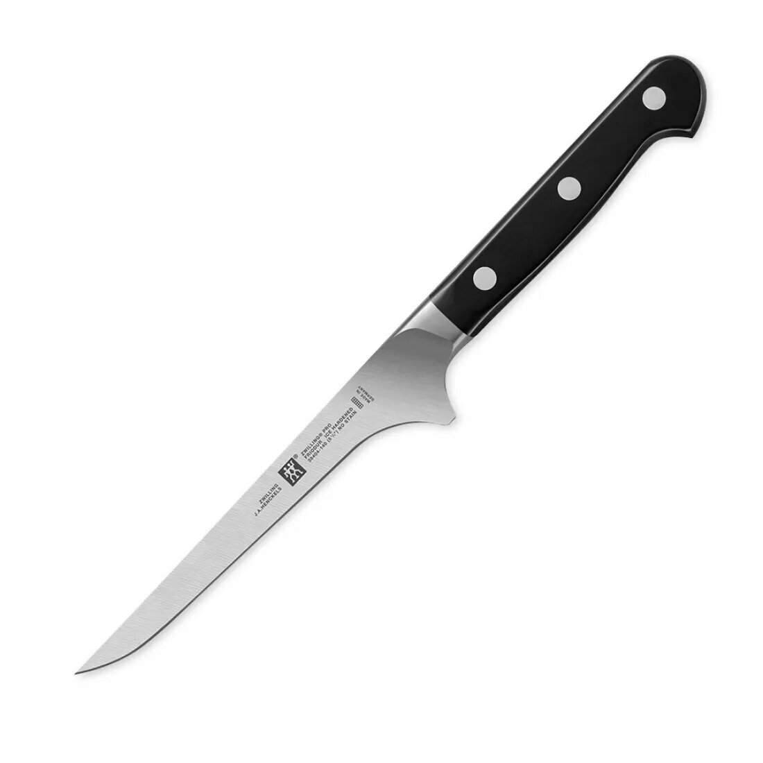 Обвалочный нож ZWILLING Pro 38404-141, для разделки мяса, кованый, черный, 140мм
