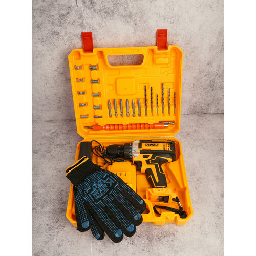 Аккумуляторный шуруповерт 28В с двумя аккумуляторами и кейсом 415000₽