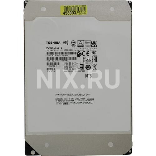 Жесткий диск 16TB SAS 12Gb/s Toshiba 3.5" Server 7200 512Mb - фото №9