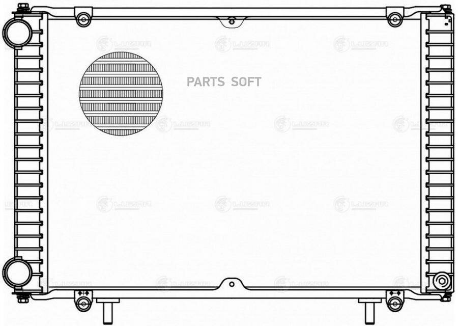 LUZAR LRC 0315 Радиатор охл. для а/м ГАЗель-Бизнес (14-) c дв. УМЗ 42164/A275 (сборный, 3-х ряд. алюм.) (LRc 0315) LRc 0315