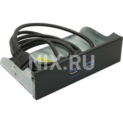 Планка портов на переднюю панель 5.25" USB 3.0 20pin -> 2x A Exegate U5H-615