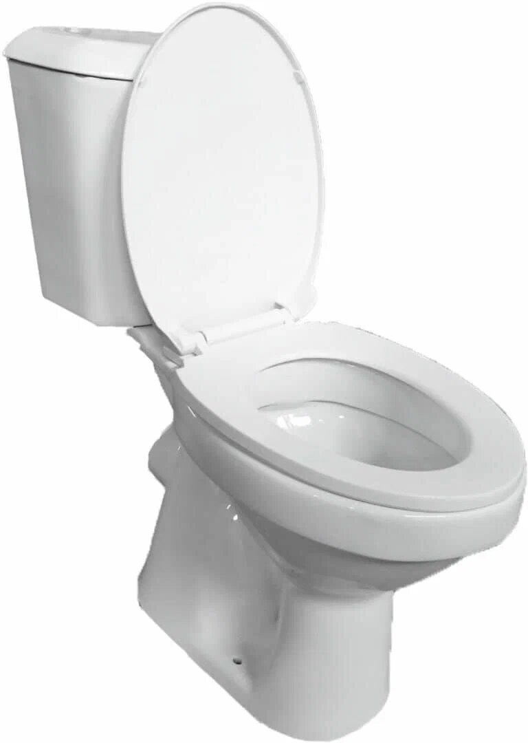 фото Унитаз компакт Deryakeramika (арматура 2-х режимная, сиденье полипропилен) DK-3706 с крышкой (сиденье) с микролифтом