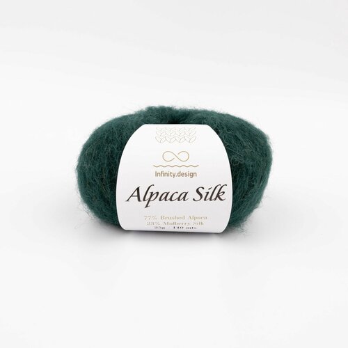 Пряжа INFINITY Alpaca Silk 8264 (4 мотка), 77% альпака, 23% шелк, 25г, 140м