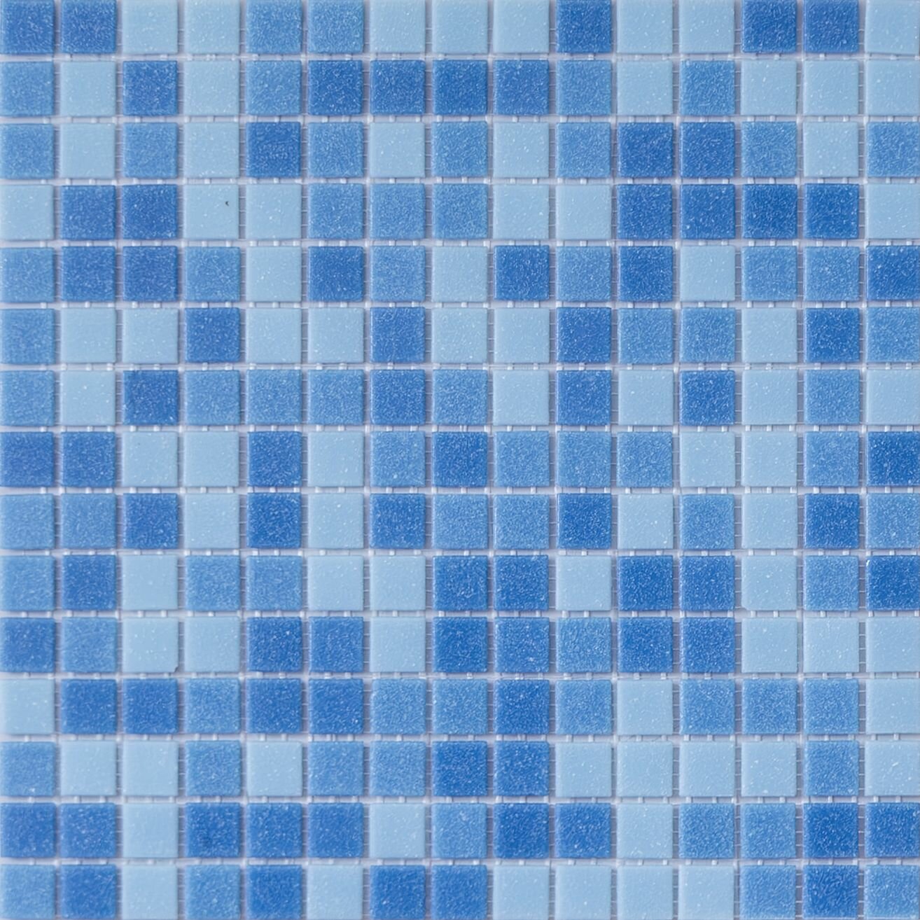 Elada Mosaic Плитка мозаика MC123 голубой микс коробка 10 матриц 107 м2 327 см x 327 см размер чипа 20x20 мм