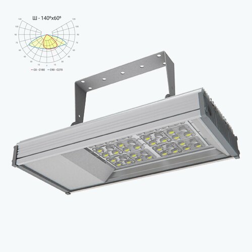 Светильник светодиодный подвесной 110Вт 16600Лм 140х60 Ш 6400₽