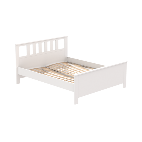 Кровать двуспальная ГУД ЛАКК Сага, 160х200 см, белая