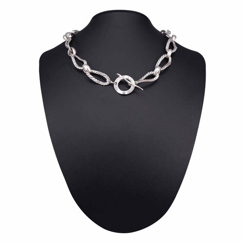 Колье OTOKODESIGN, длина 60 см, серебряный