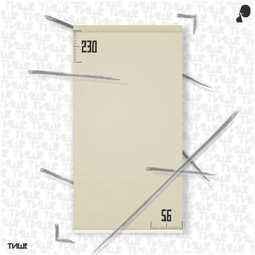 Рулонная штора/жалюзи Кремово-бежевый 56x230