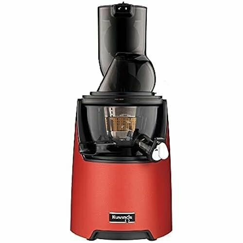 Кувингс Соковыжималка Подпись EVO820 Целая медленная соковыжималка Овощи и фрукты Быстрая и легкая очистка Тихий мотор Включает набор фильтров для смузи и сорбетов Мэтт Темно-Красный 12038100₽