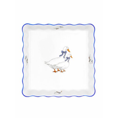Форма для запекания Bernadotte Гуси фарфоровая 19x19 см 3588₽