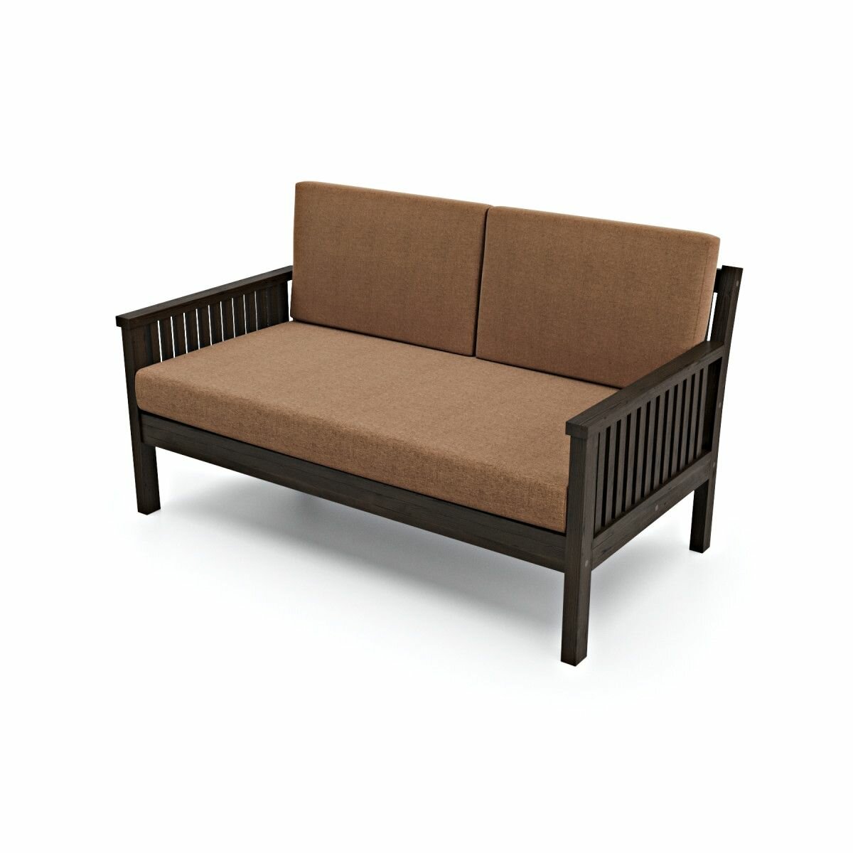 фото Диван Норман М венге коричневая рогожка