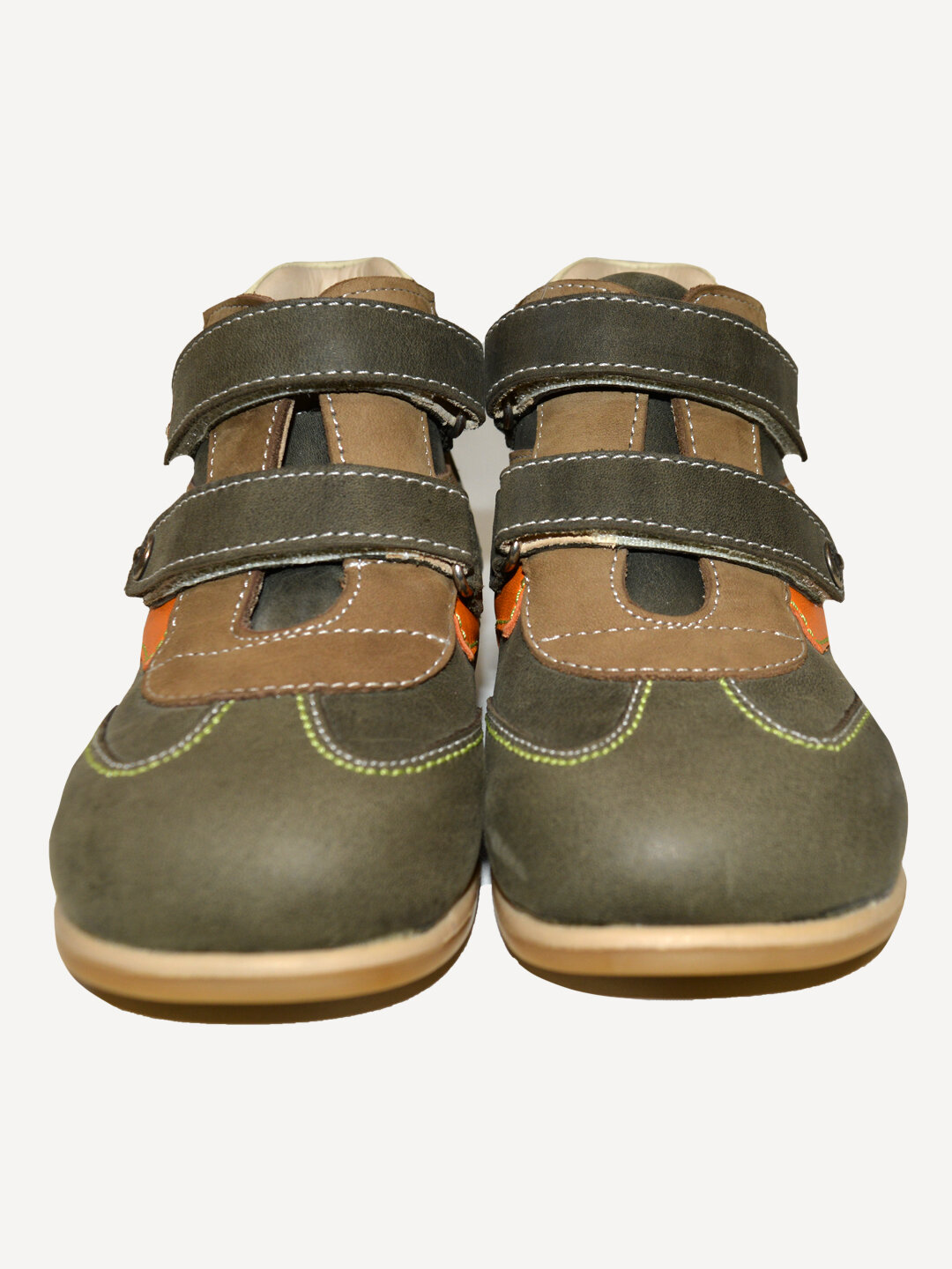 фото Ботинки Детские демисезонные на утеплителе Ortopedia, арт. 3158K=Y91 оливковая кожа колорадо ((23р)14.5см)