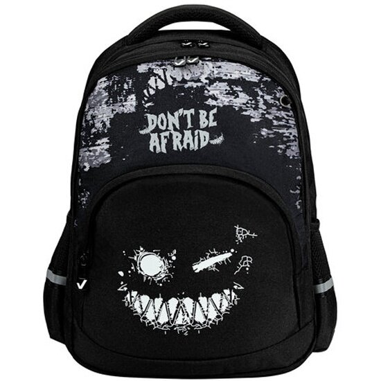 Рюкзак Brauberg SOFT, 2 отделения, 3 кармана, "Don't be afraid", светящийся, 40х31х15 см, 271364 — фото 1