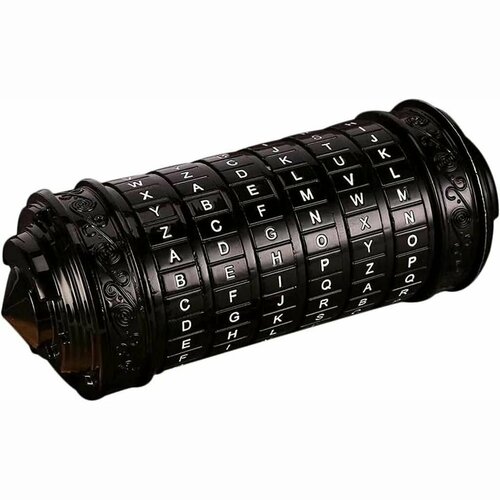Металлическая шкатулка головоломка Криптекс Код Да Винчи - Черный 3167₽