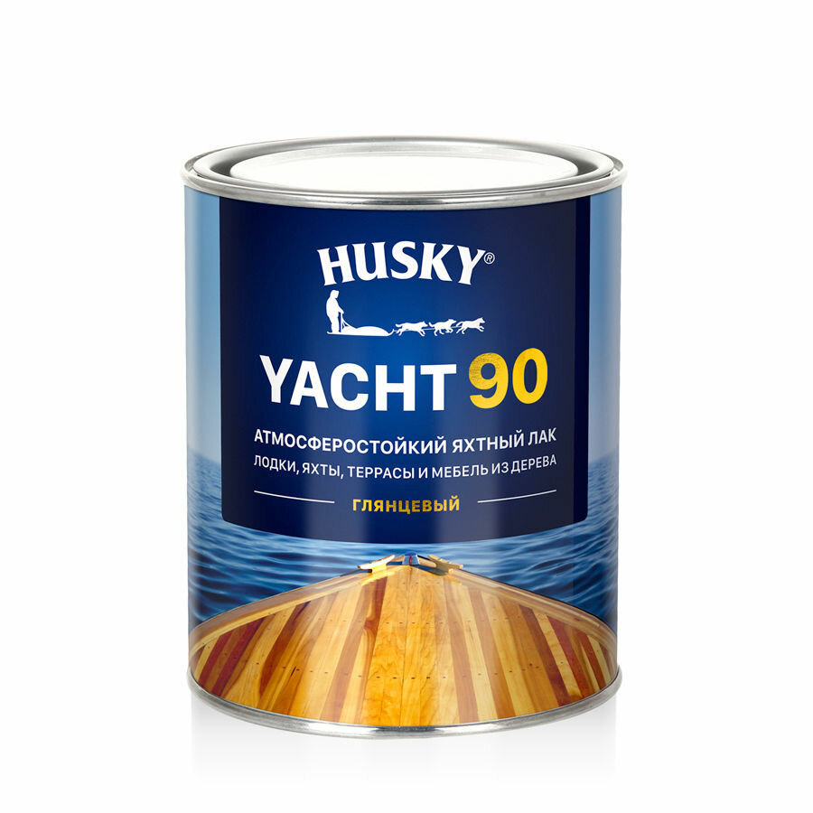 фото Лак яхтный HUSKY Yacht 90 глянцевый 0,9л