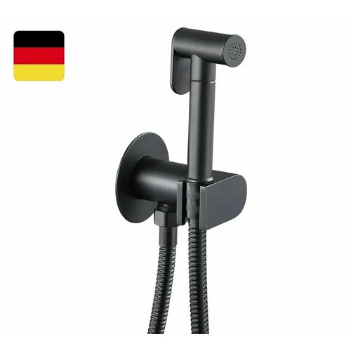 Гигиенический душ со смесителем, черный