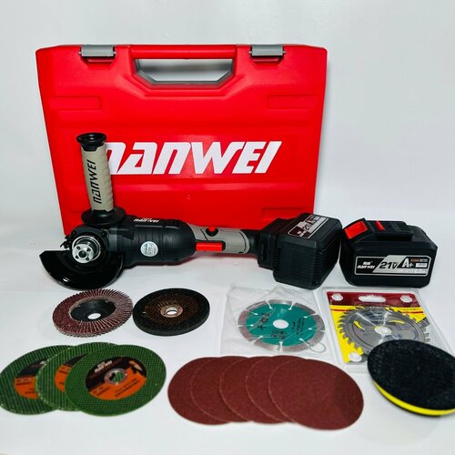 Болгарка аккумуляторная Нанвей 100 мм 6 Ач 8000₽