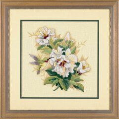 Изображение товара 01544 Набор для вышивания гладью DIMENSIONS Hibiscus Floral "Гибискус"