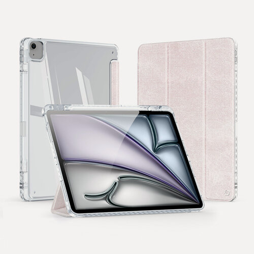Изображение товара Чехол-книжка Dux Ducis для iPad Air 13 (2024) / Pro 12.9 (2018/2020/2021/2022), Unid series, розовый