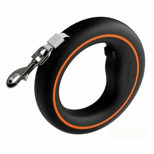 фото Рулетка xiaomi moestar ufo pet leash 2 air 30 кг 3 метра черный/оранжевый