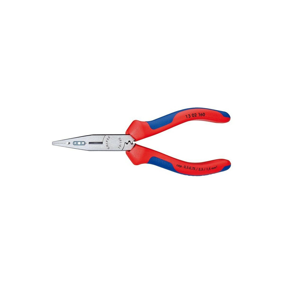 Плоскогубцы для снятия изоляции KNIPEX 1302160 160 мм и опрессовки контактов