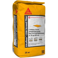 Стяжка для Пола 25кг Sika Sikafloor - 258 Screed Fiber Быстротвердеющая, Армированная от 20 до 80 мм.