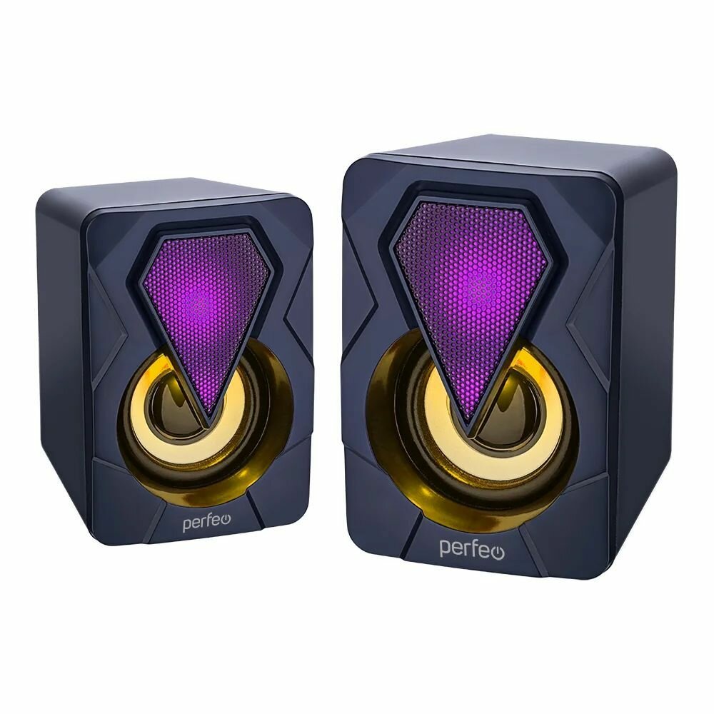 Компьютерная акустика PERFEO PF-A4438 SHINE, черный