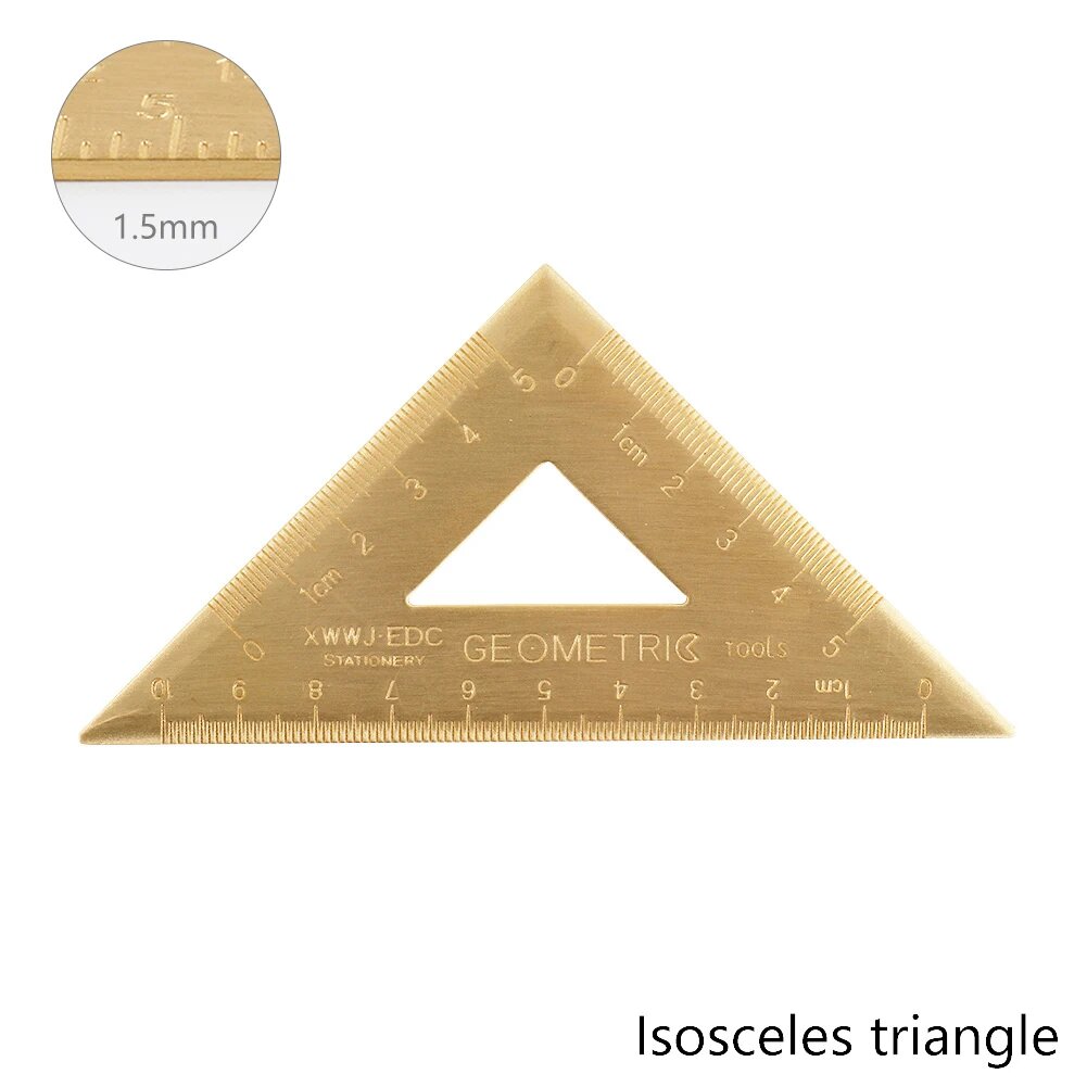 Металлическая треугольная линейка