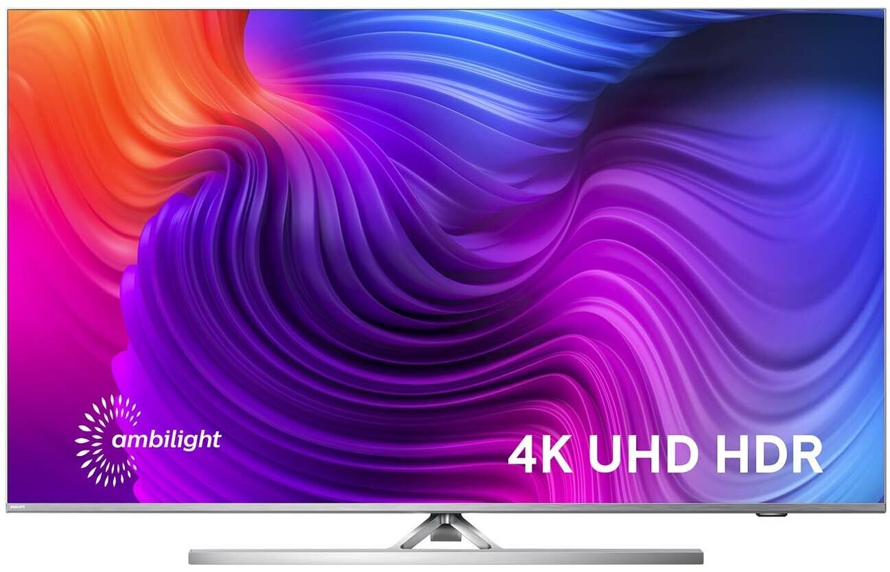 50" Телевизор Philips 50PUS8506 HDR, LED (2021), серебристый