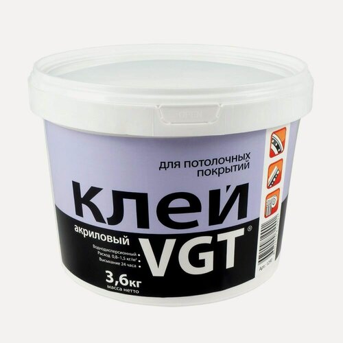 Изображение товара Клей акриловый для потолочных покрытий VGT (3,6кг)
