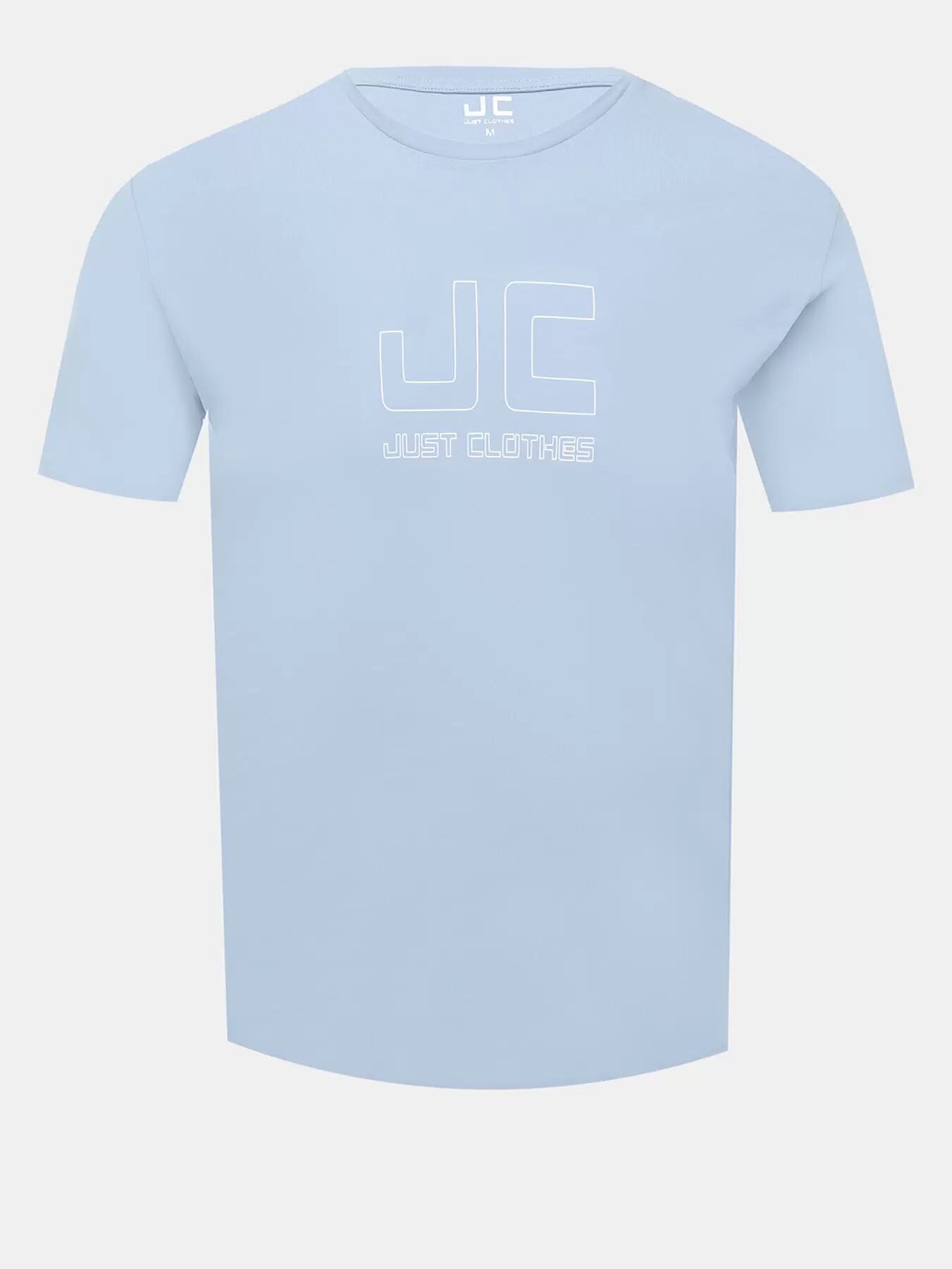 Футболка JUST CLOTHES, размер L, голубой