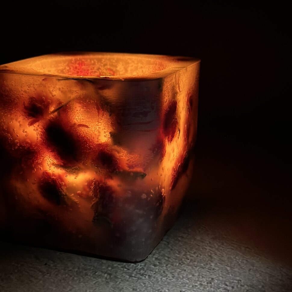 Пластиковая форма для изготовления свечей с полым цилиндром EPOXYMASTER, 8х8см — фото 1