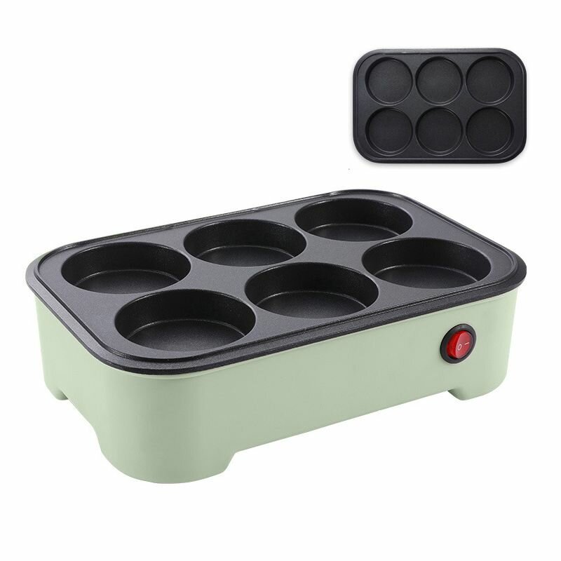 Электросковорода секционная для приготовления оладий яичницы завтрака с ячейками электрическая сковорода для гриль жарки