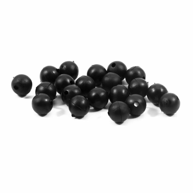 Фидерная бусина Namazu soft beads, pvc, d-7 мм, круглая, черный, 20 шт. N-SBF-15