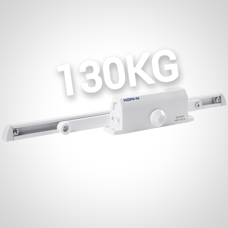 Доводчик дверной нора-м 440 Slider ISPARUS от 70 до 130 кг белый