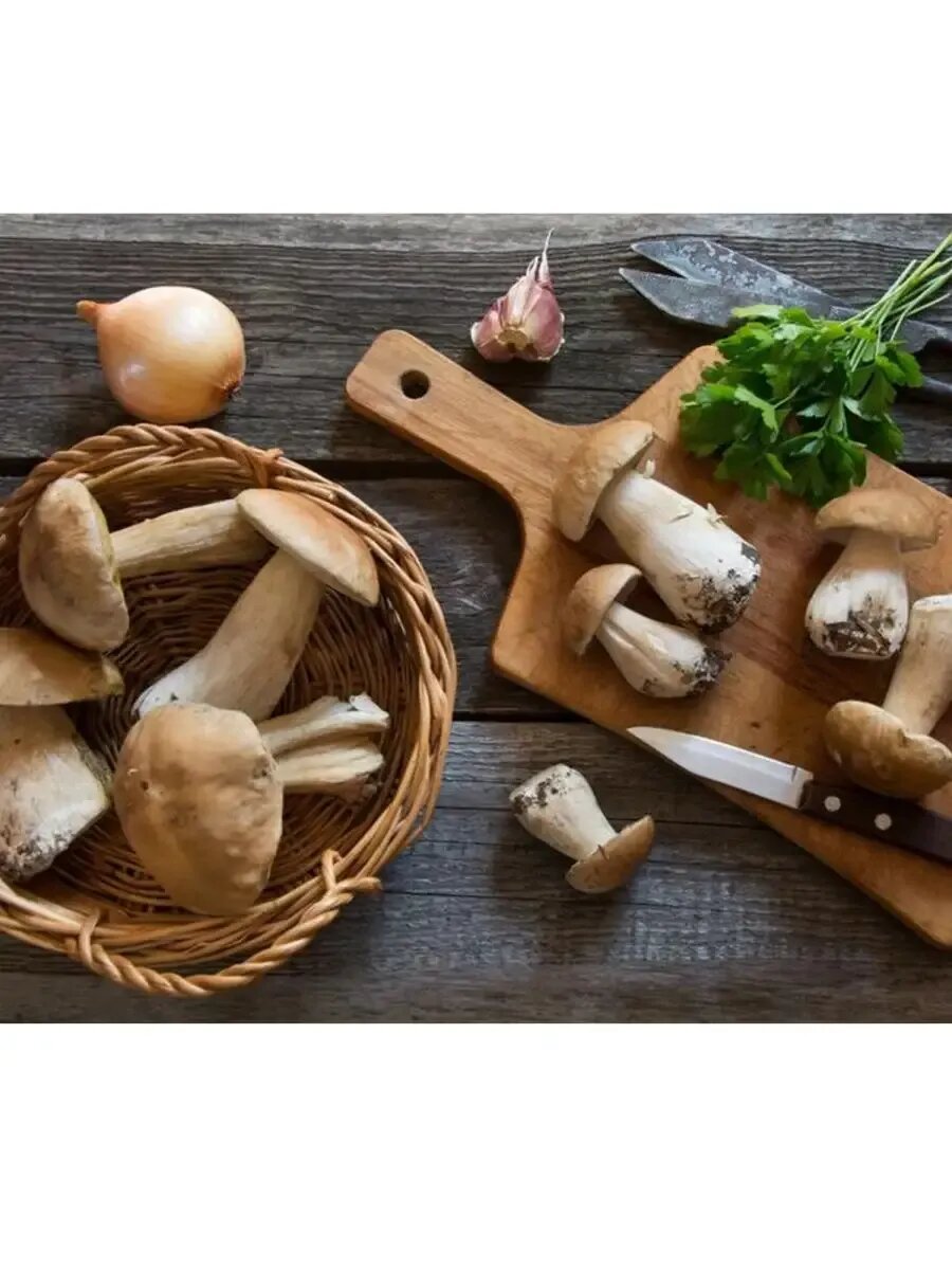 Белый гриб AMEDEO, сушеный, резаные слайсы, 1 кг, фермерский продукт — фото 1