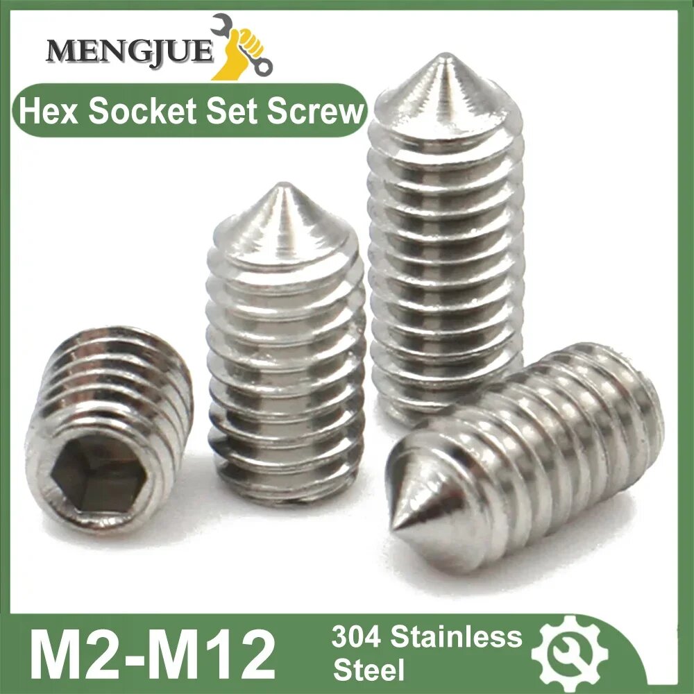 Набор винтов MENGJUE из нержавеющей стали 304 М2-М12 M5 (10pcs) 6mm
