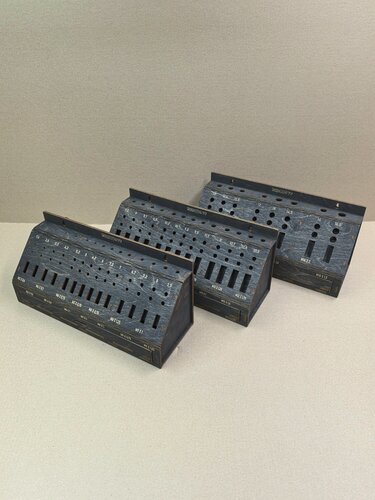 Изображение товара Набор органайзеров Bezusoff для метчиков и плашек 3 шт, М2 - М18