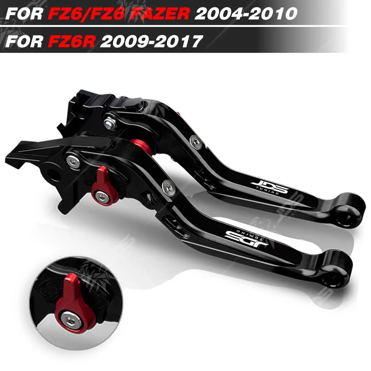 Для Ямаха Yamaha FZ6/FZ6 FAZER/FZ6R 2004-2017 рычаг сцепления тормозной рычаг набор Складной Удлиненный регулируемых ручек рычаги аксессуары для мотоциклов Запчасти, Черный