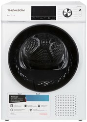Сушильная машина Thomson TD30E10P01, загрузка 10 кг, сушка с тепловым насосом, белая/черная