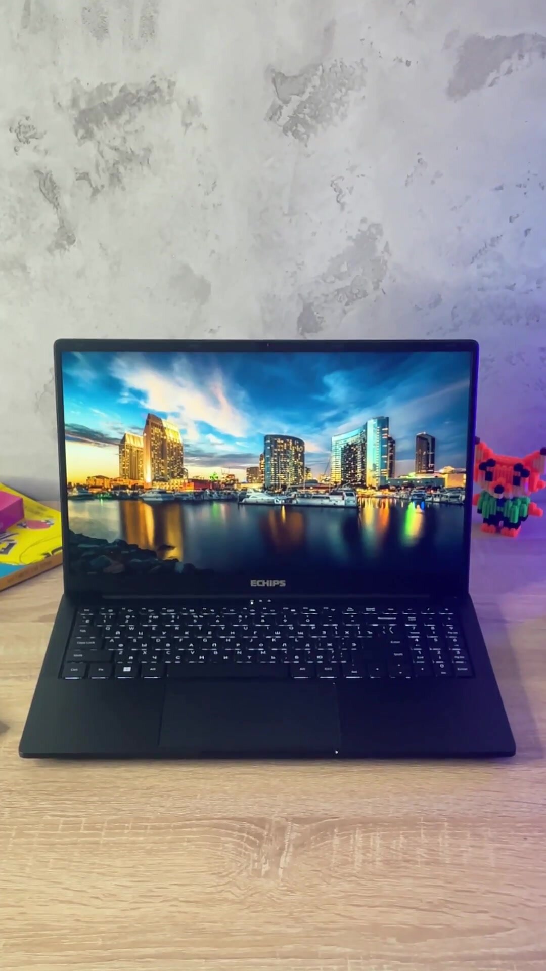 Игровой ноутбук для работы и учебы с windows Echips Fusion 15.6" 1920x1080 IPS Intel Core i3-1215U 16GB RAM SSD 512GB — фото 1