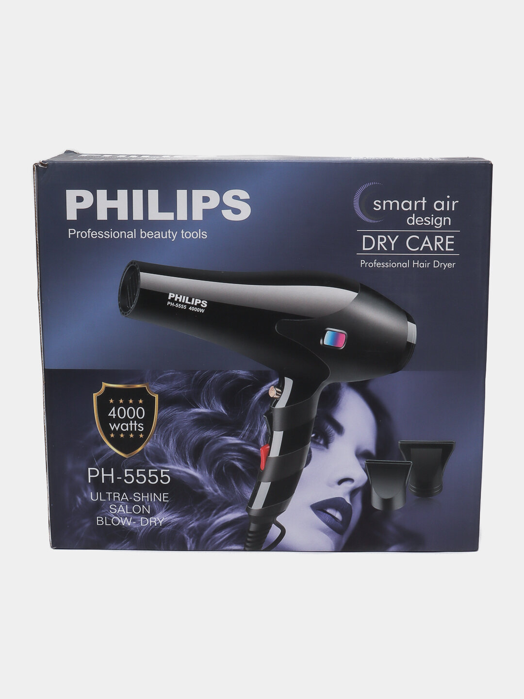 Профессиональный фен для волос PHILIPS PH-5555, для сушки и укладки волос — фото 1