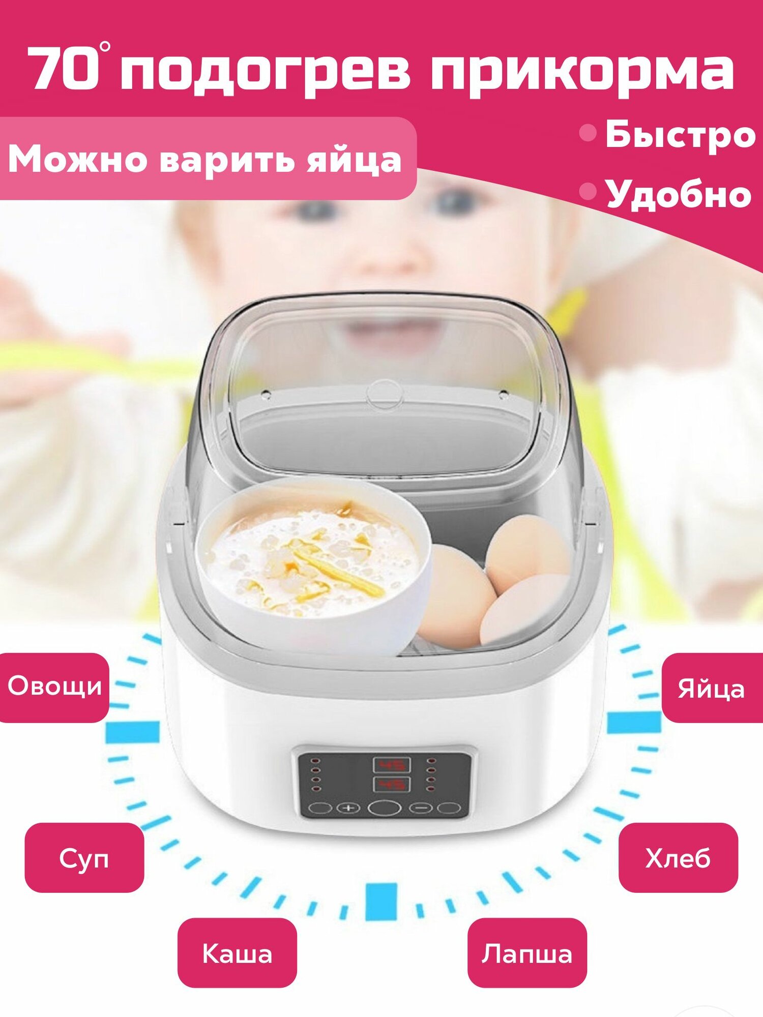 Картинки Стерилизатор для бутылочек и сосок, подогреватель для детского питания